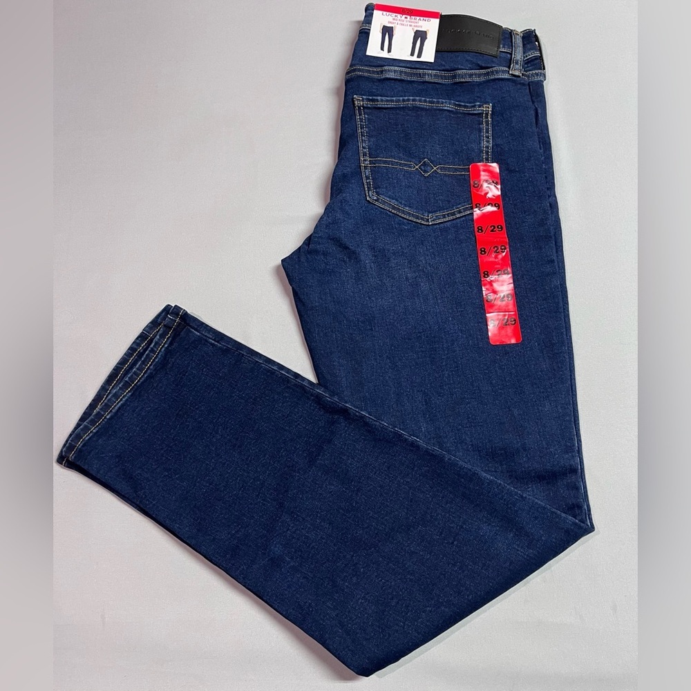 Lucky Brand Mid Rise Straight Leg Jeans 8/29 NWT - Picture 4 of 4